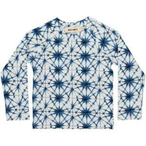 long-sleeved kids t-shirt, organic cotton, ice crystal print